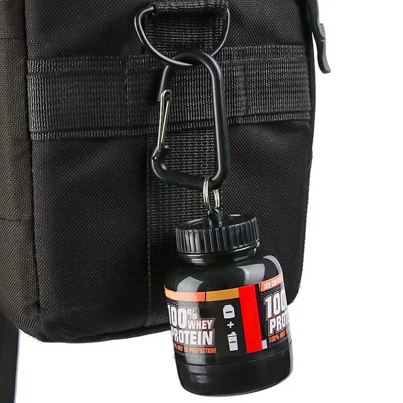 100/200ml Portable Protein Powder Supplement Container Lightweight Leakproof Storage Bottle
