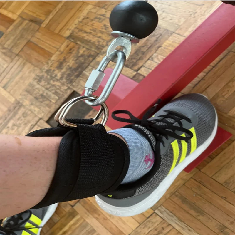 1PC Fitness Gantry Ankle Buckle Training Leg and Hip Training Device Double D Tension Foot Ring Legging Strap Ankle Accessories