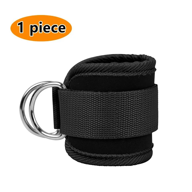 1PC Fitness Gantry Ankle Buckle Training Leg and Hip Training Device Double D Tension Foot Ring Legging Strap Ankle Accessories