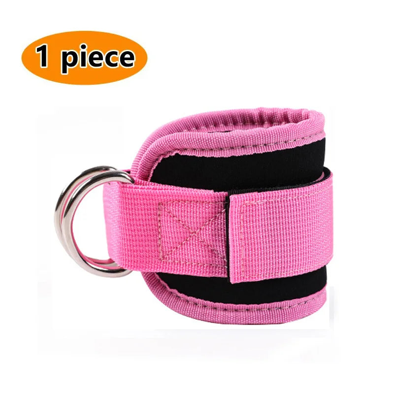 1PC Fitness Gantry Ankle Buckle Training Leg and Hip Training Device Double D Tension Foot Ring Legging Strap Ankle Accessories