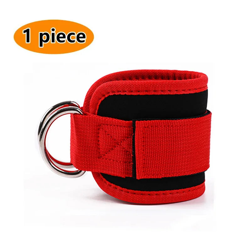 1PC Fitness Gantry Ankle Buckle Training Leg and Hip Training Device Double D Tension Foot Ring Legging Strap Ankle Accessories